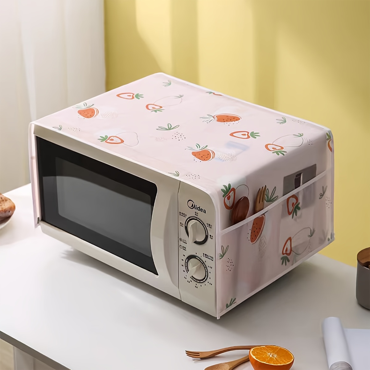 fit microwave oven dust cover waterproof oil resistant pvc   design for kitchen organization details 0