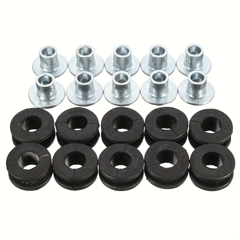 20pcs (1 Pack) Rubber Gaskets Mechanical Motorcycle Fairing Bracket Vibration Solenoid Ring Washer, Motorcycle Buffer Gasket Windshield Rubber Pad Car Board Rubber Pad Pressure Reducing Pad