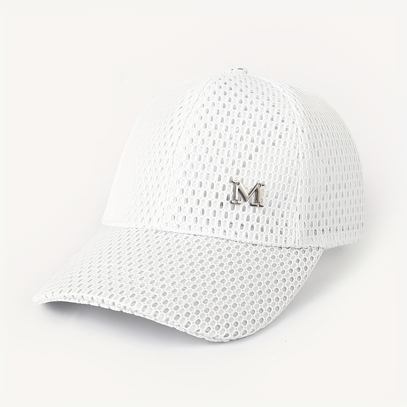 E-shop Herren Sommer Dünne Sportkappe Outdoor Mesh Atmungsaktive Sonnenhut Baseball Cap