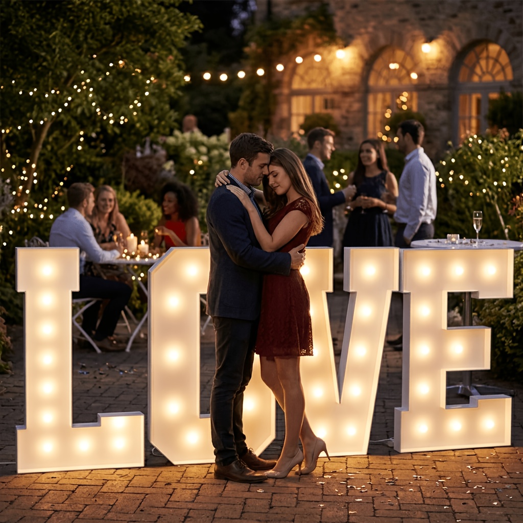 large light up letters sold on Temu United States