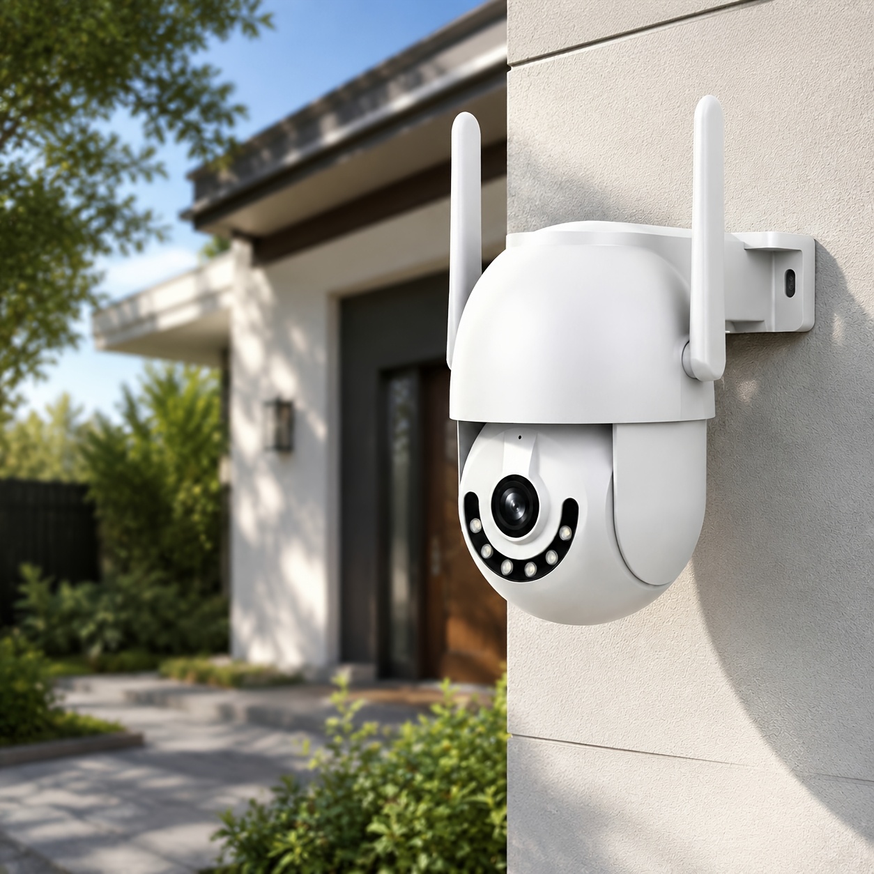 TEMU Jooan Cam720 App 3mp Full Hd Wireless Wifi Surveillance Camera, Ipx6, 355° Ptz Rotation, 2.4g Wifi, Audio, Motion Detection, Alarm Notification,