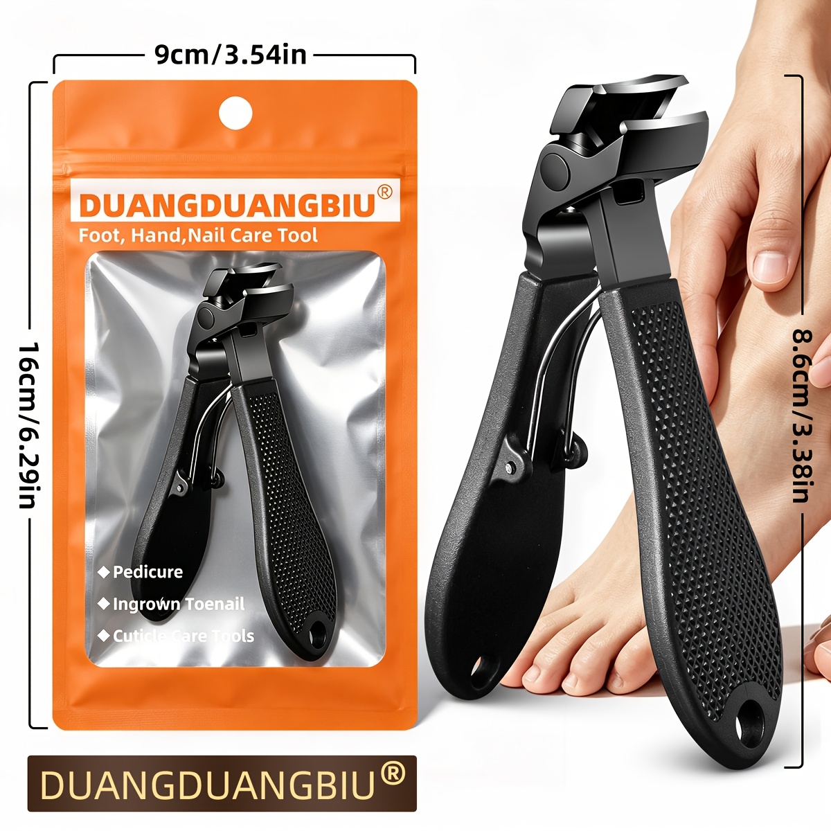 Angled Head Toenail Clippers for Thick Toenails
