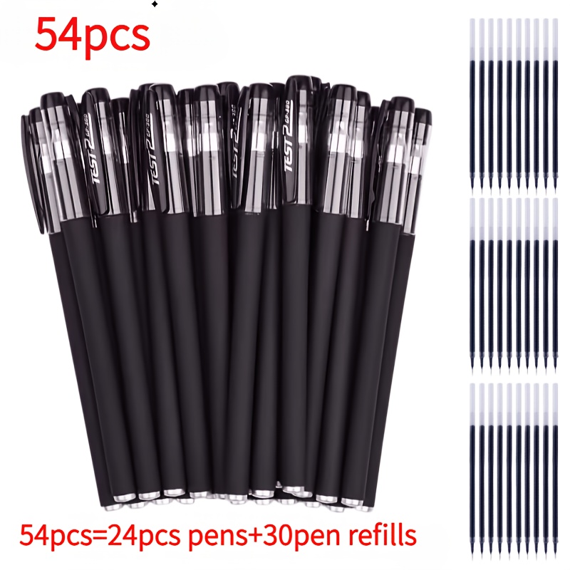 TEMU Set di 54 penne gel esecutive Gp380 (24 penne + 30 ricariche) - Penne a sfera qualit� scrittura , , design elegante , adatte per professionisti,
