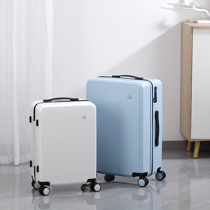 

1pc Casual Luggage Trolley Case, Pc+abs Material Boarding Case