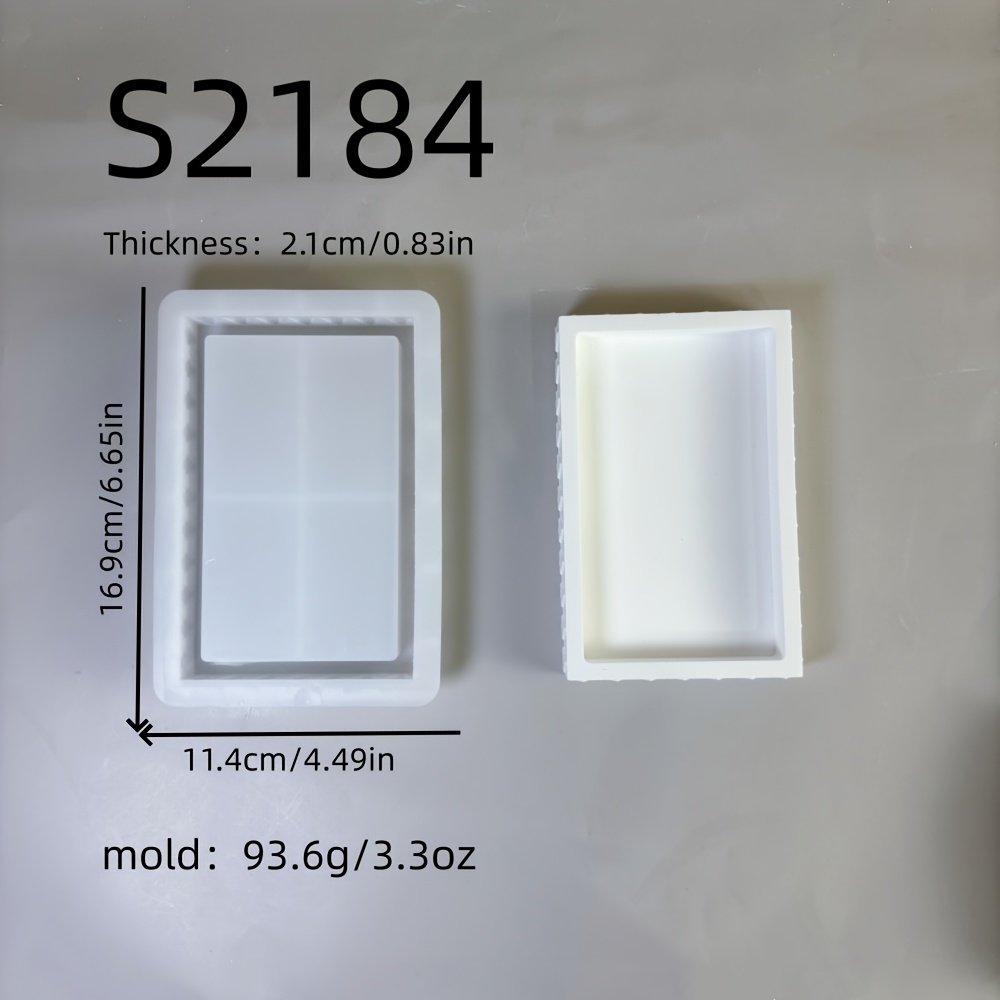 Silicone Resin Mold For Christmas Tree-shaped Rectangular Trays, Candle Silicone Molds, Plaster Decoration Silicone Molds, And Epoxy Resin Molds For Home Decor