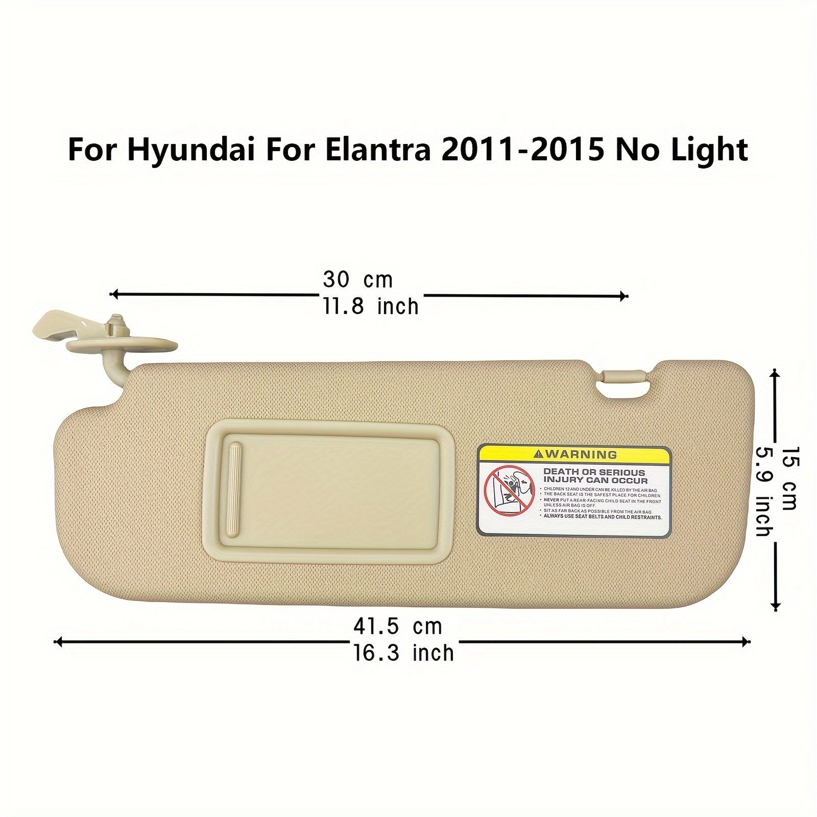Sun Visor For Hyundai Elantra 2011 2012 2013 2014 2015 OEM