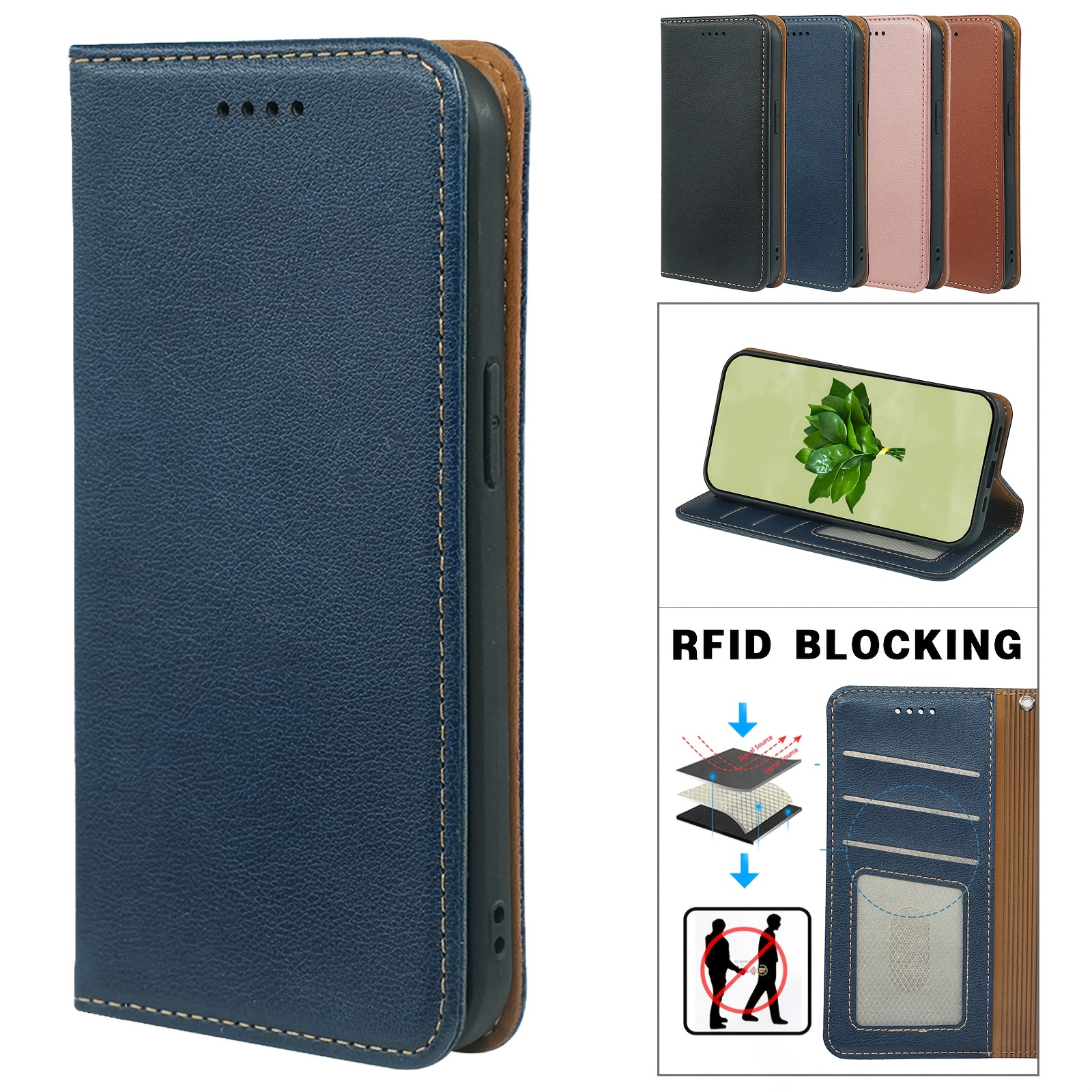 TEMU Phone Case - [for Xiaomi Phone Case] 3 Id Card Slots Wallet Phone Case For Xiaomi Poco M8, M8 Pro Ladies Phone Bag Stand Bag Mobile Flip Cover