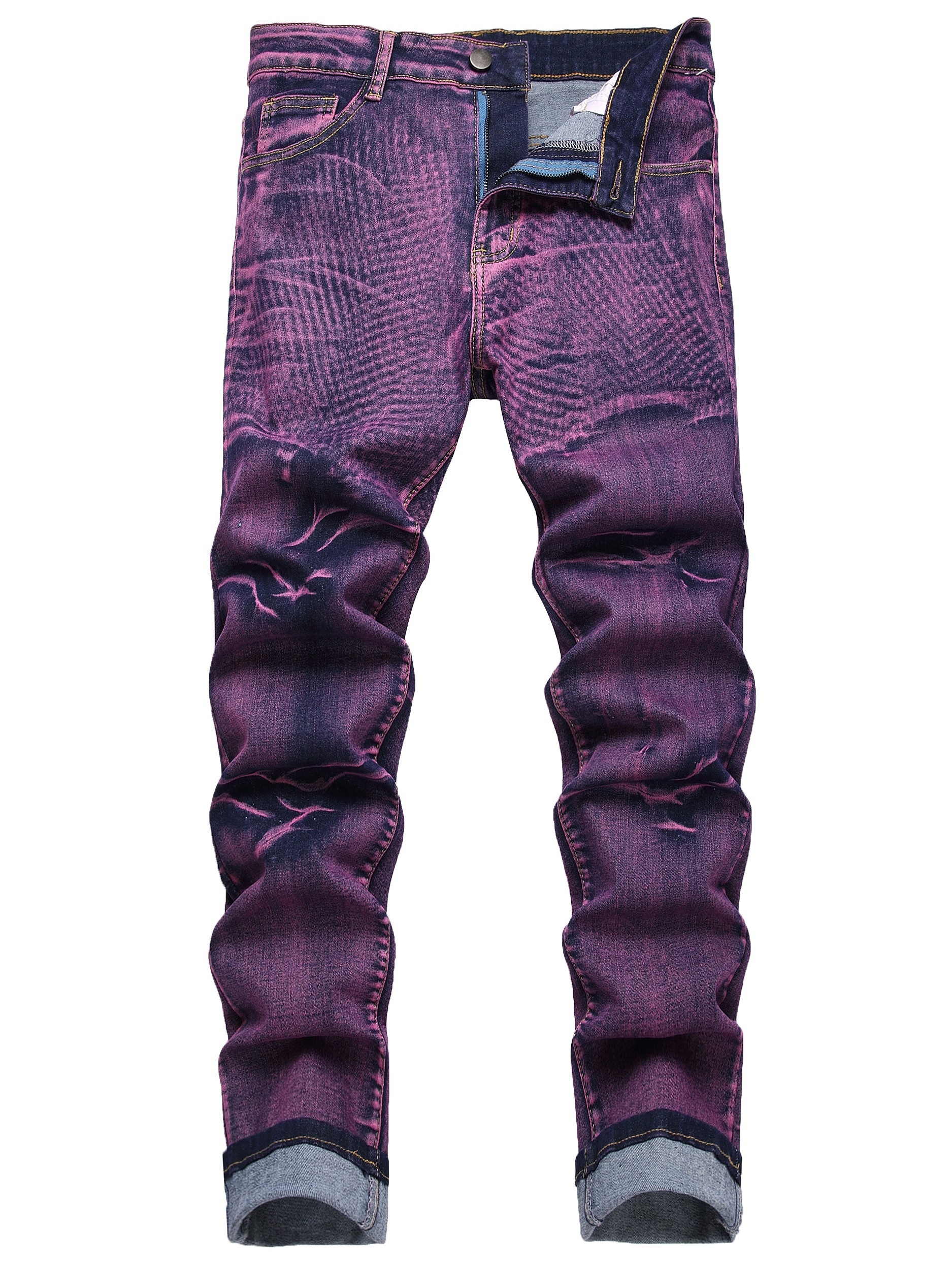 DHgate.com:Mens Vintage Patchwork Dot Pants, Purple Brand