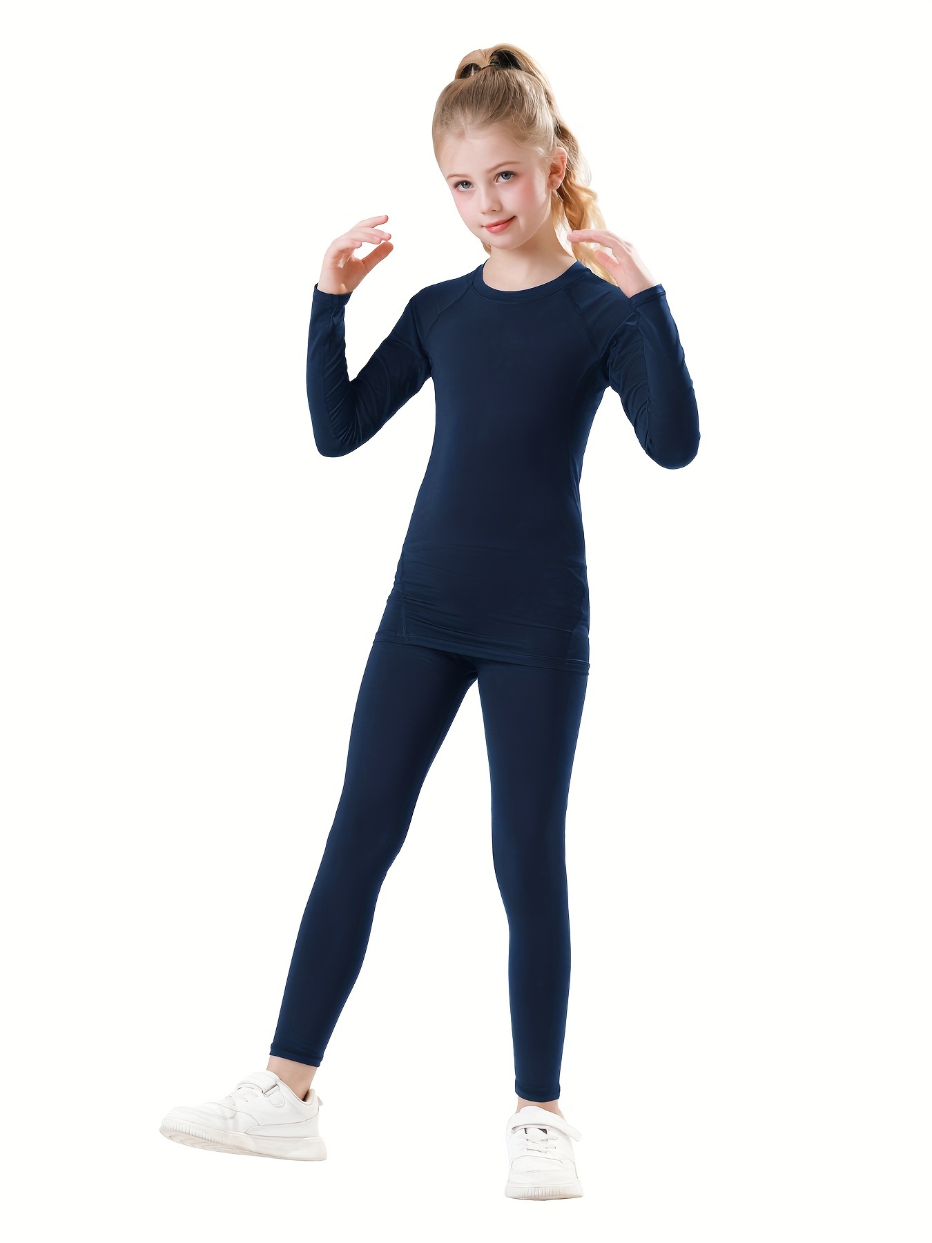 Girls/boys Youth Compression Leggings Athletic Base - Temu