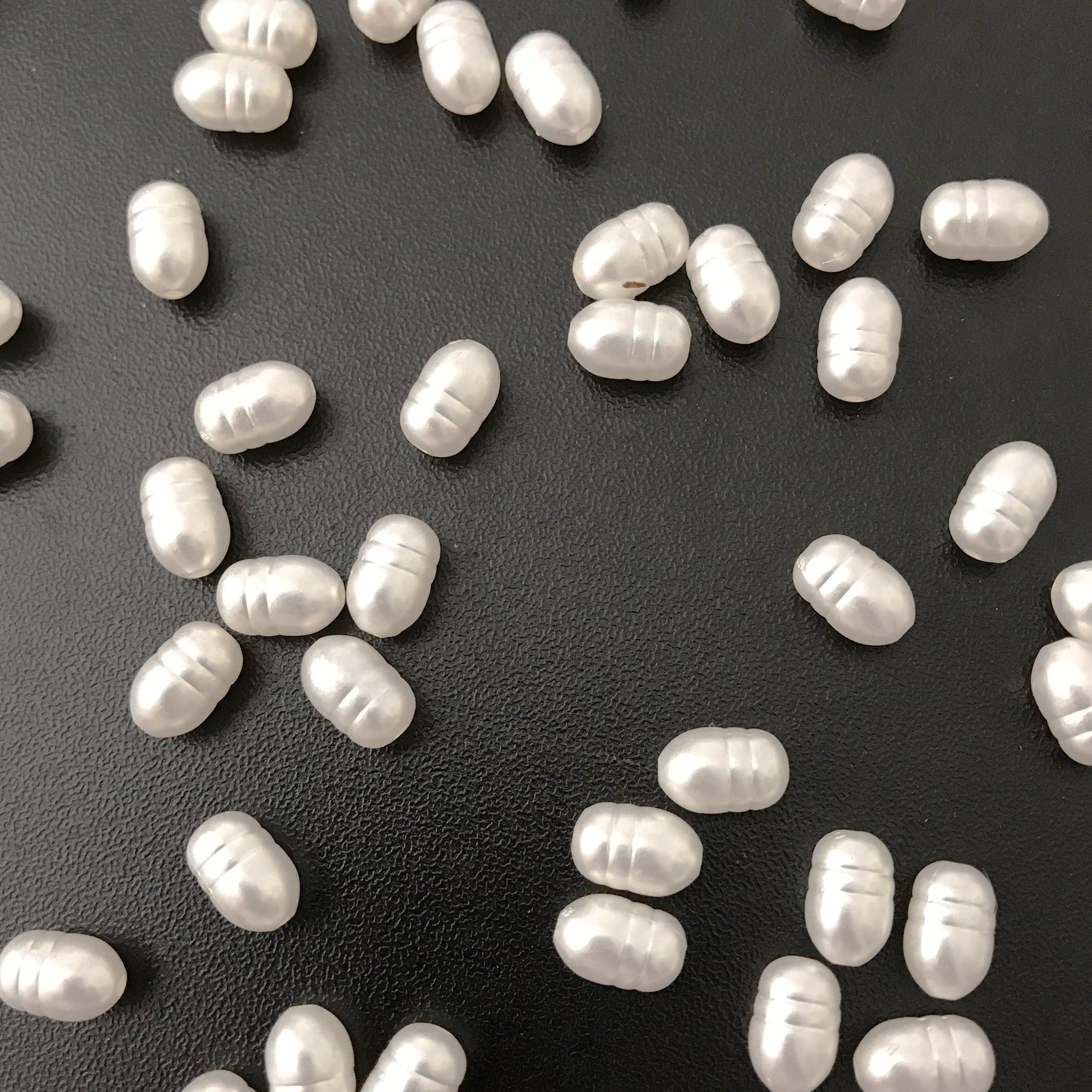 100pcs Abs Irregularly Shaped Loose Beads For Accessories, Spacer Beads For Bracelet Stringing