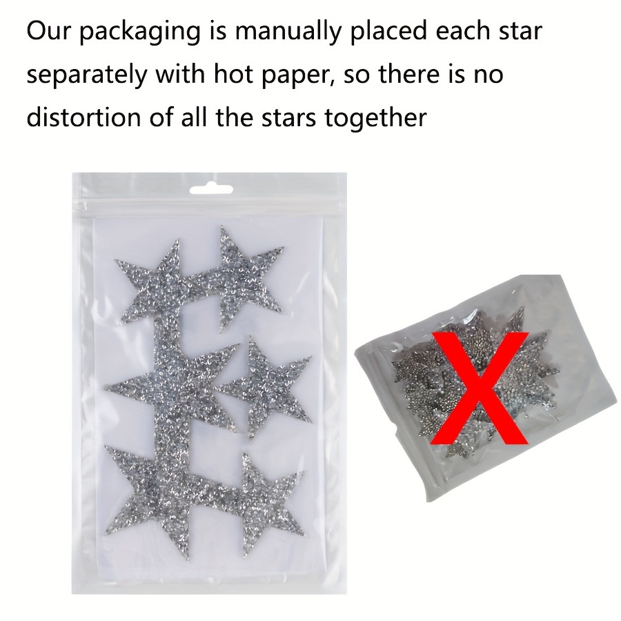 Strass Sparkle Star Space Patch Patches Opstrijkbare kleding met alfabetborduurwerk - België