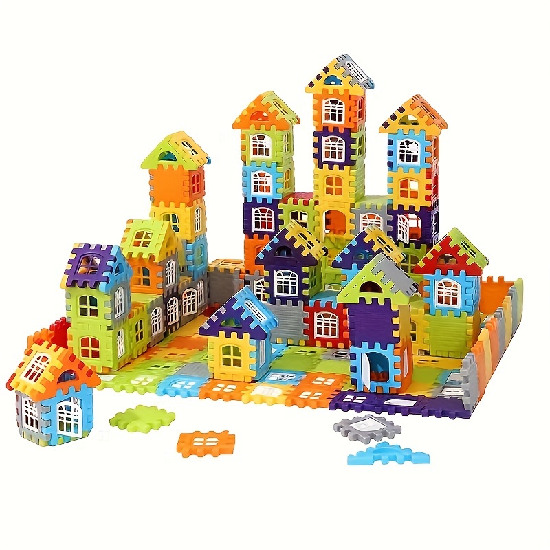 

52/103/155pcs Building Blocks, Large Size, Blocks, Basic Blocks, Educational Diy Toy, Birthday Gift - Pp Material