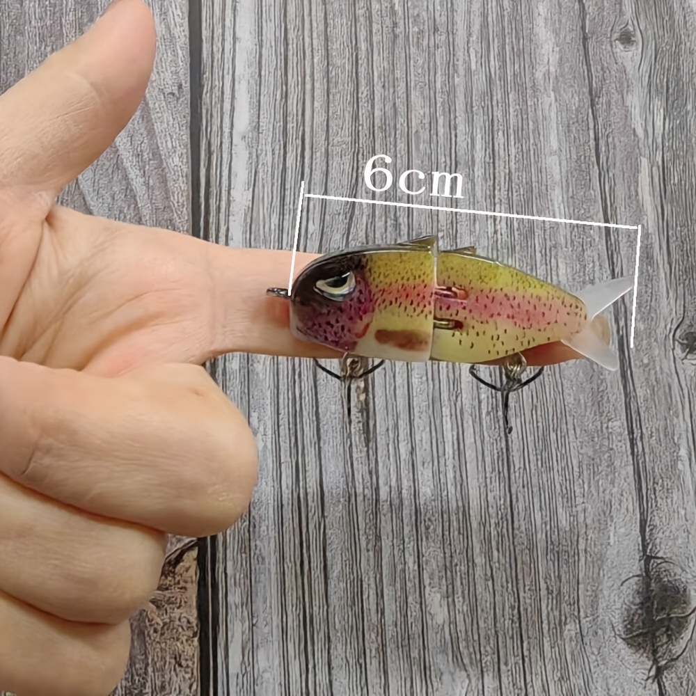 1pc jointed fishing lure 2 sections fishing bait - Temu