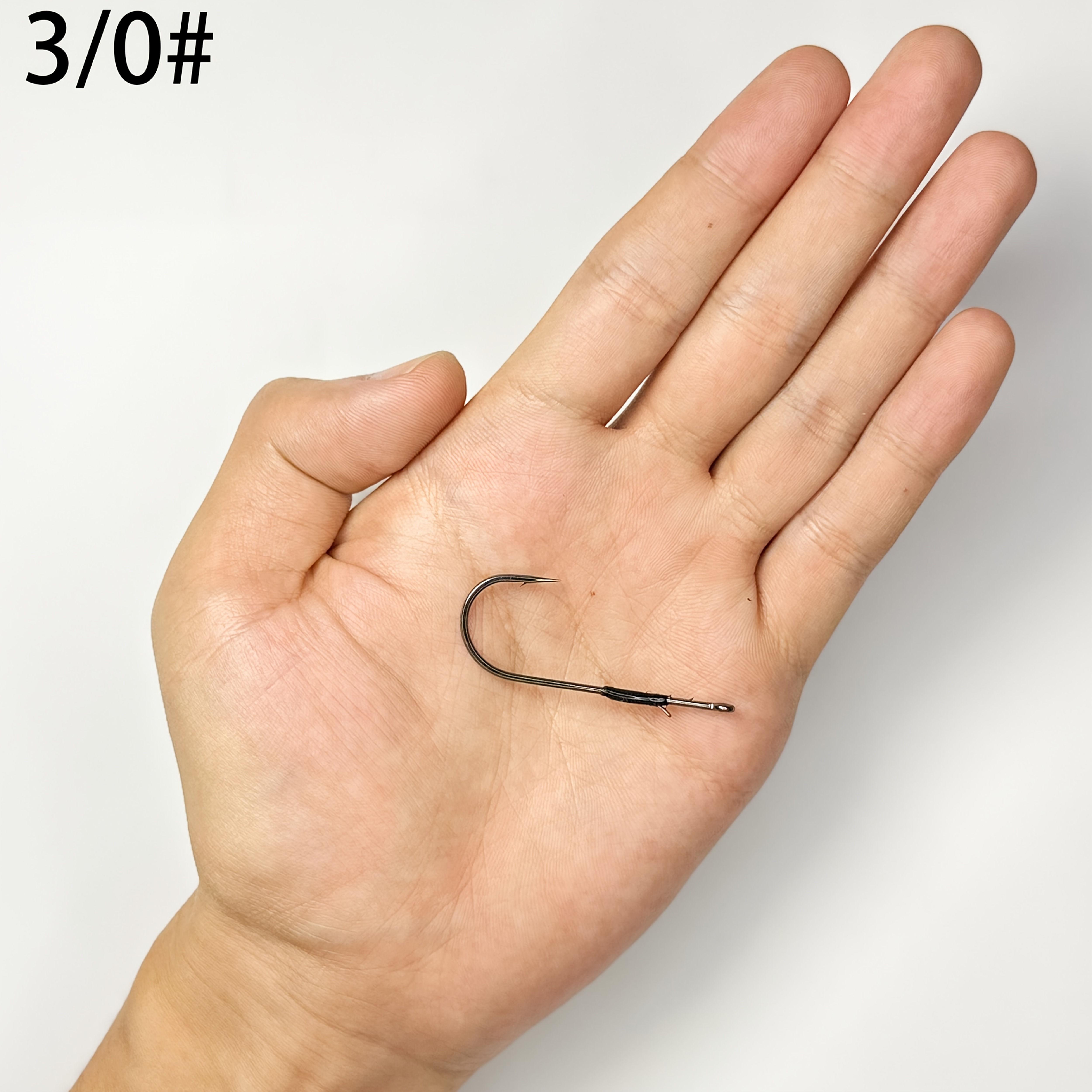 Pack Of 10 Jungle Flipping Triple-strength Straight Shank Hooks With Barbs, Designed For Casting And Freshwater