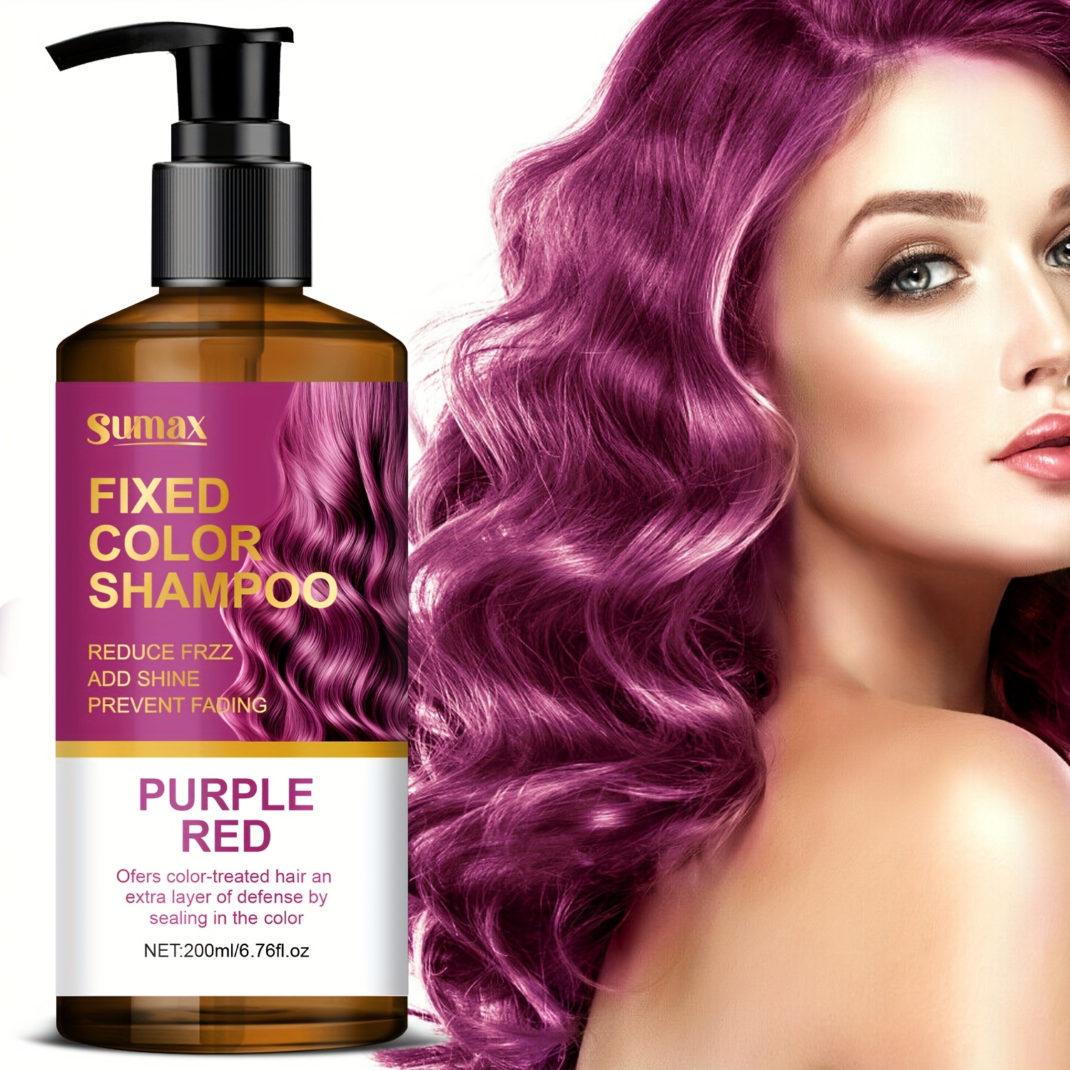 sumax fixed color shampoo 200ml dual plant essence fo ti - Temu