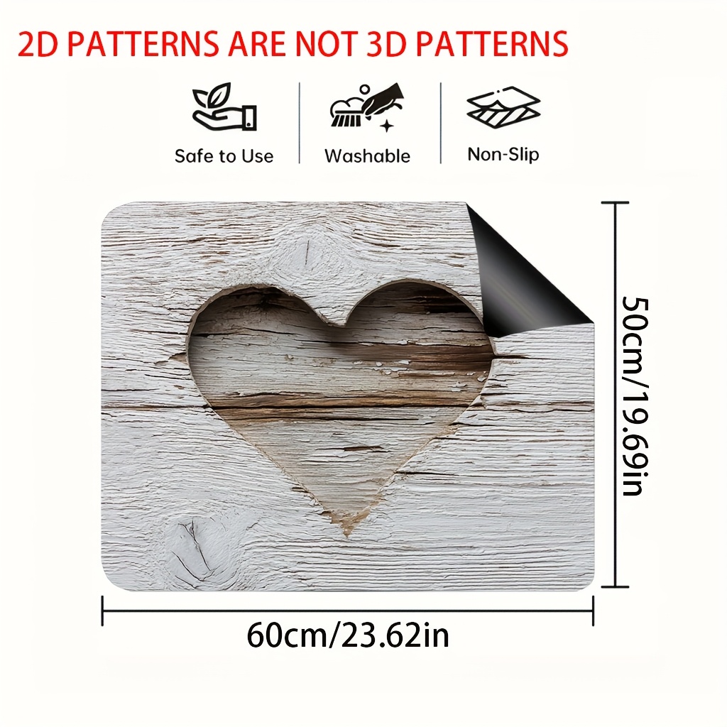 TEMU 1pc Wood Grain Stove Top Protector Cover With Ceramic Washer - Heat-resistant Cooktop Mat For //olectric Stoves, Compatible With, Induction,