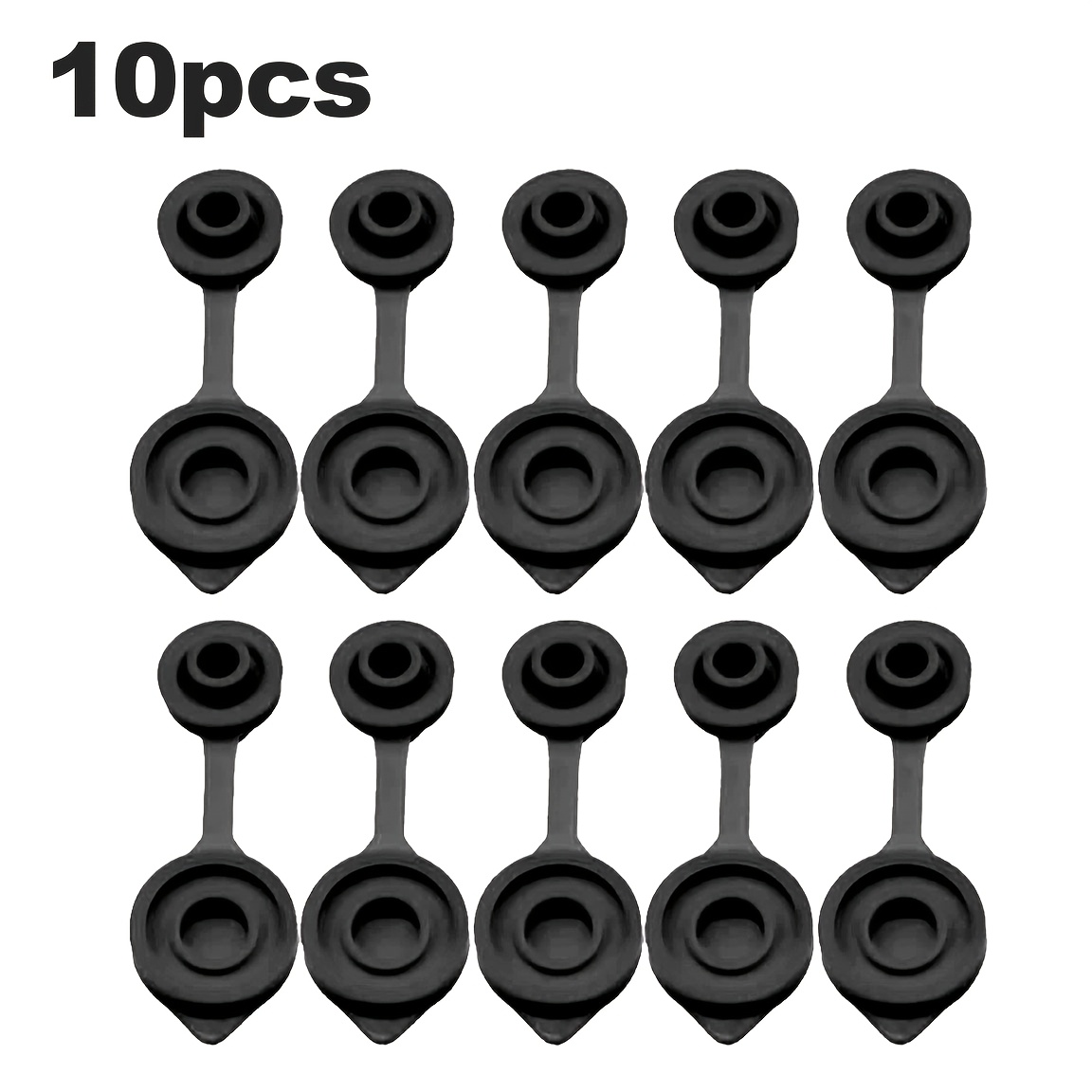 Image of 10pcs Yellow Gas Can Vents For Plastic Gas Cans, Plastic Gas Can Vent Caps & Gas Can Vent Plugs Compatible With Most Old- Gas Jugs, Gas Can Gallon Vents & Fuel Can Vent Caps