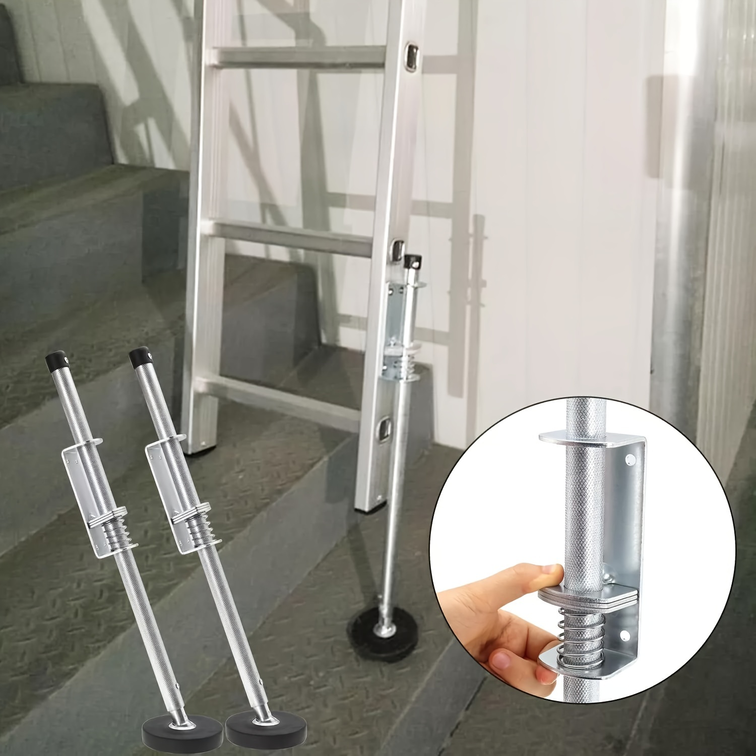 

2pcs Adjustable Ladder Leveler 60cm Ladder Leveling Feet For Platform And