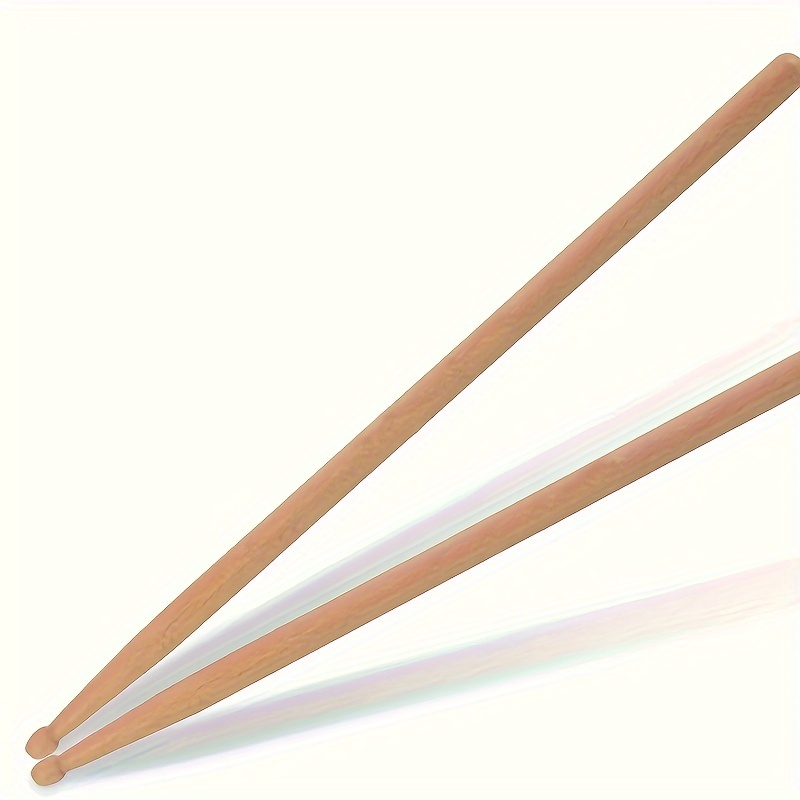 

5a Maple Wood Drumsticks, Uncharged Premium Maple Pair For Drum Kit, Durable Solid Wood Sticks For Practice And Performance