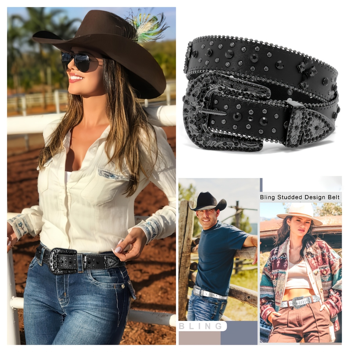 belt men women western - Temu display picture 3