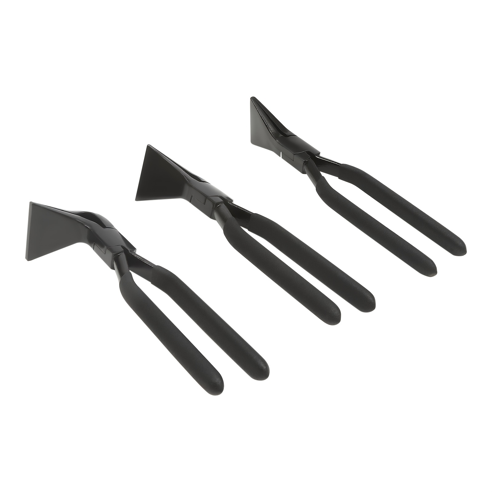 Image of 3pcs Bending Pliers Set Carbon Steel Straight/45°/90° Sheet Metal Bending Tools Non-slip Ergonomic Handle For Auto Repair Fabrication