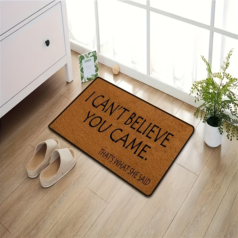 Funny Welcome Doormat Non slip Dirt resistant Polyester Door - Temu