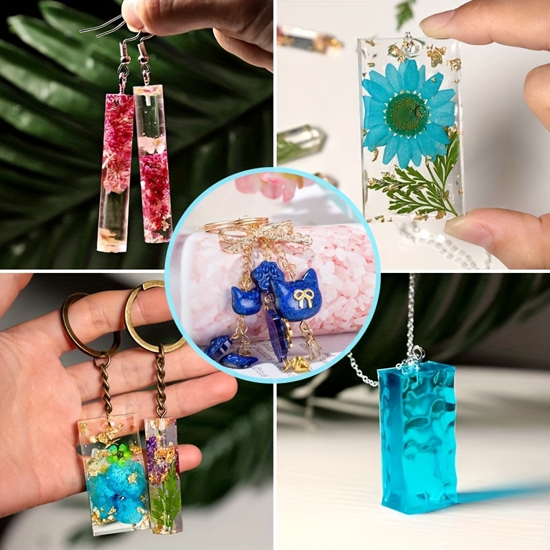 2 Stampini Silicone Per Resina Epossidica | Creazione Gioielli Fai Da Te | Forma A Goccia - Foto 4