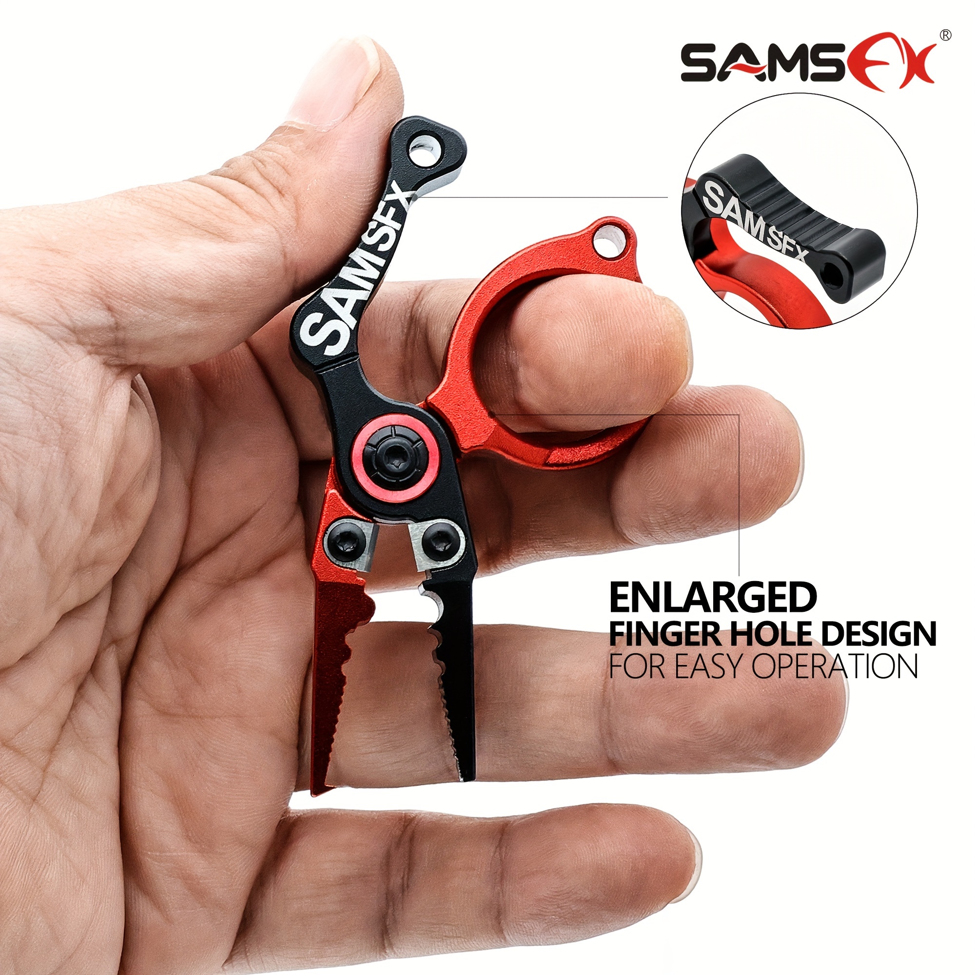 a set of multifunctional mini fishing pliers and   release line puller combination without battery Product details 5