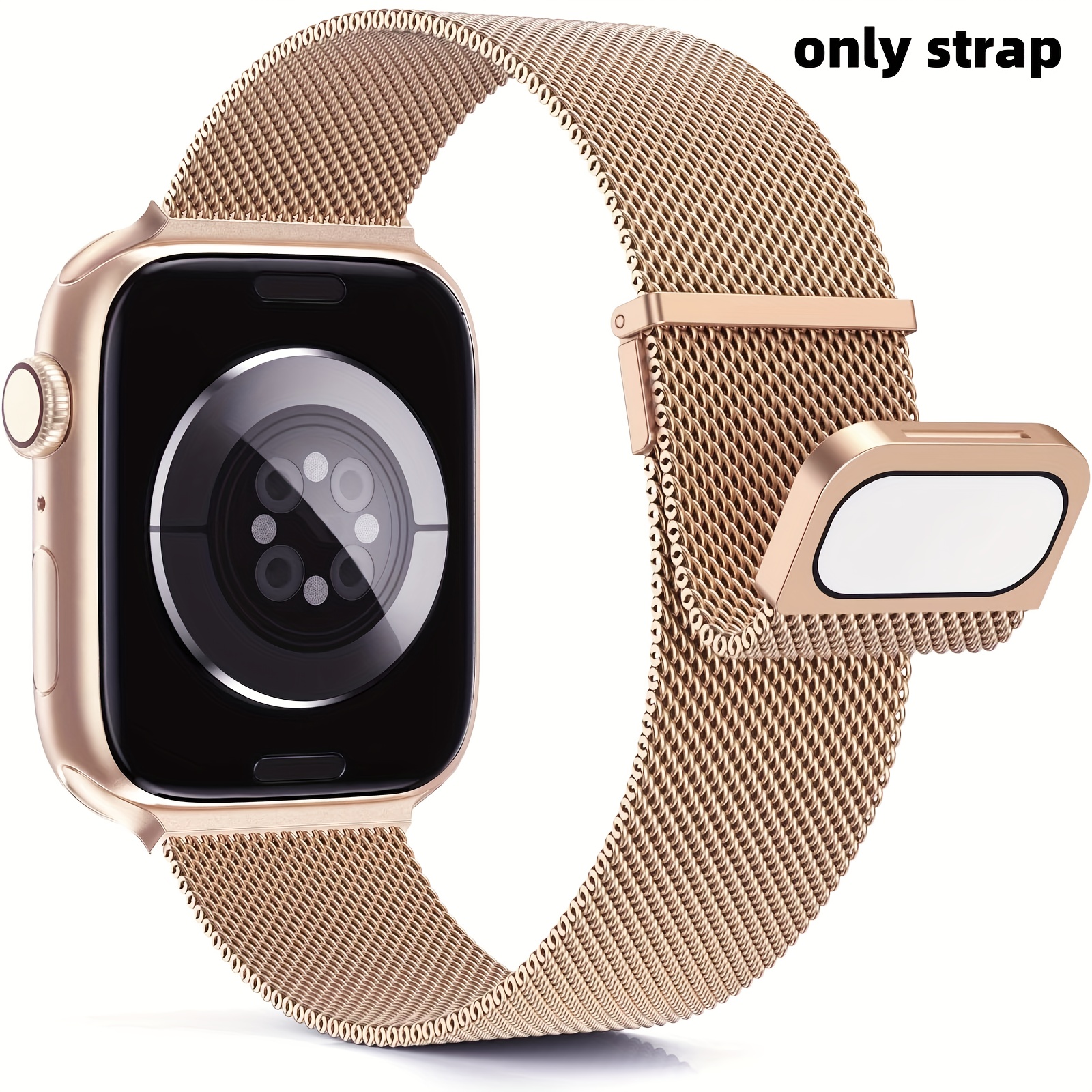 E-shop Milanese Loop aus Edelstahl für Apple Watch Ultrase987654321 38mm, 40mm, 41mm, 42mm, 44mm, 45mm und 49mm für Herren und Damen, Edelstahl Mesh