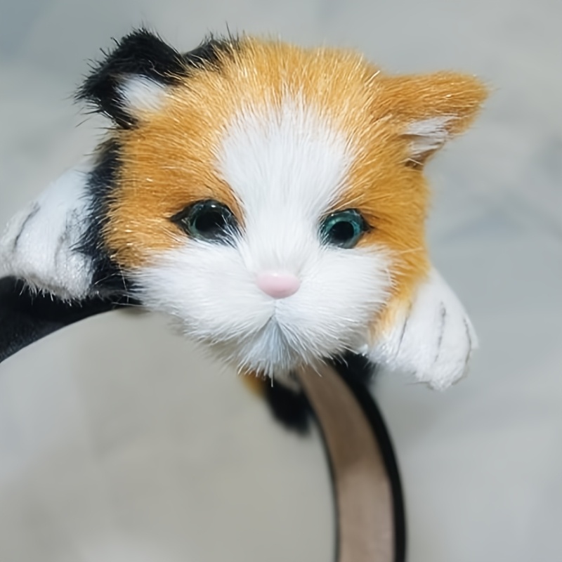 Cat Hair Band-women's Soft Felt Plush Hair Ornament, Cute Animal Theme Hair Band For Party & Everyday Wear