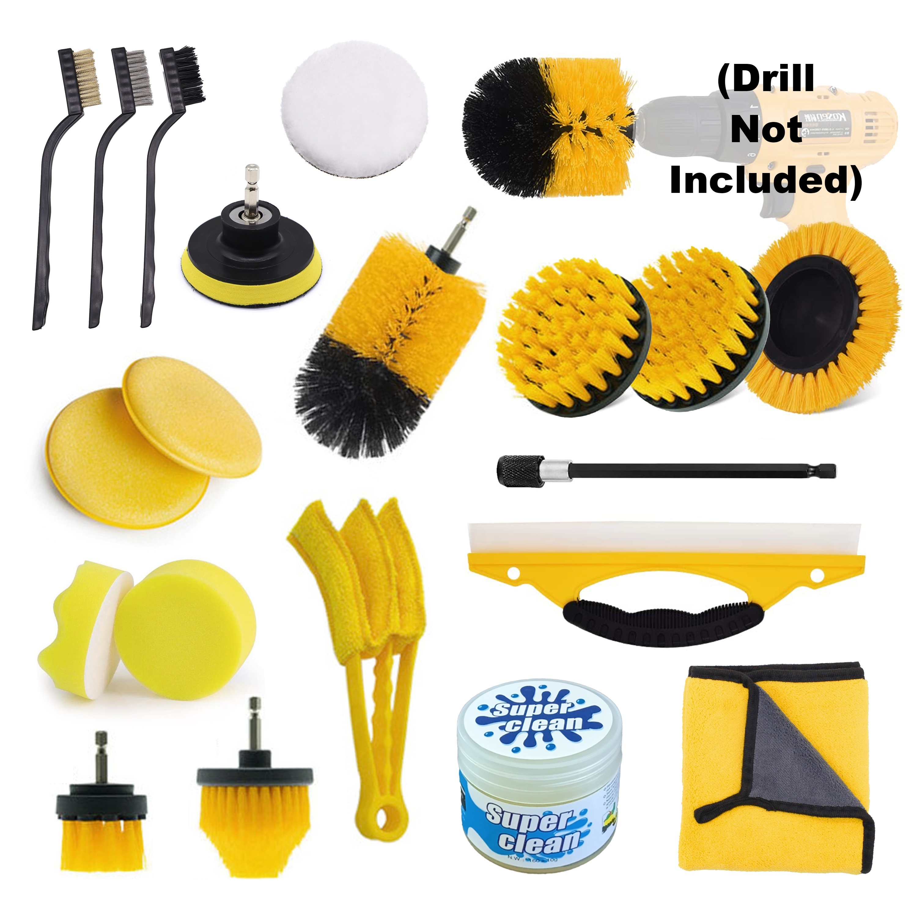 26 pezzi/set WRS-CS29 Set di spazzole per la pulizia dell