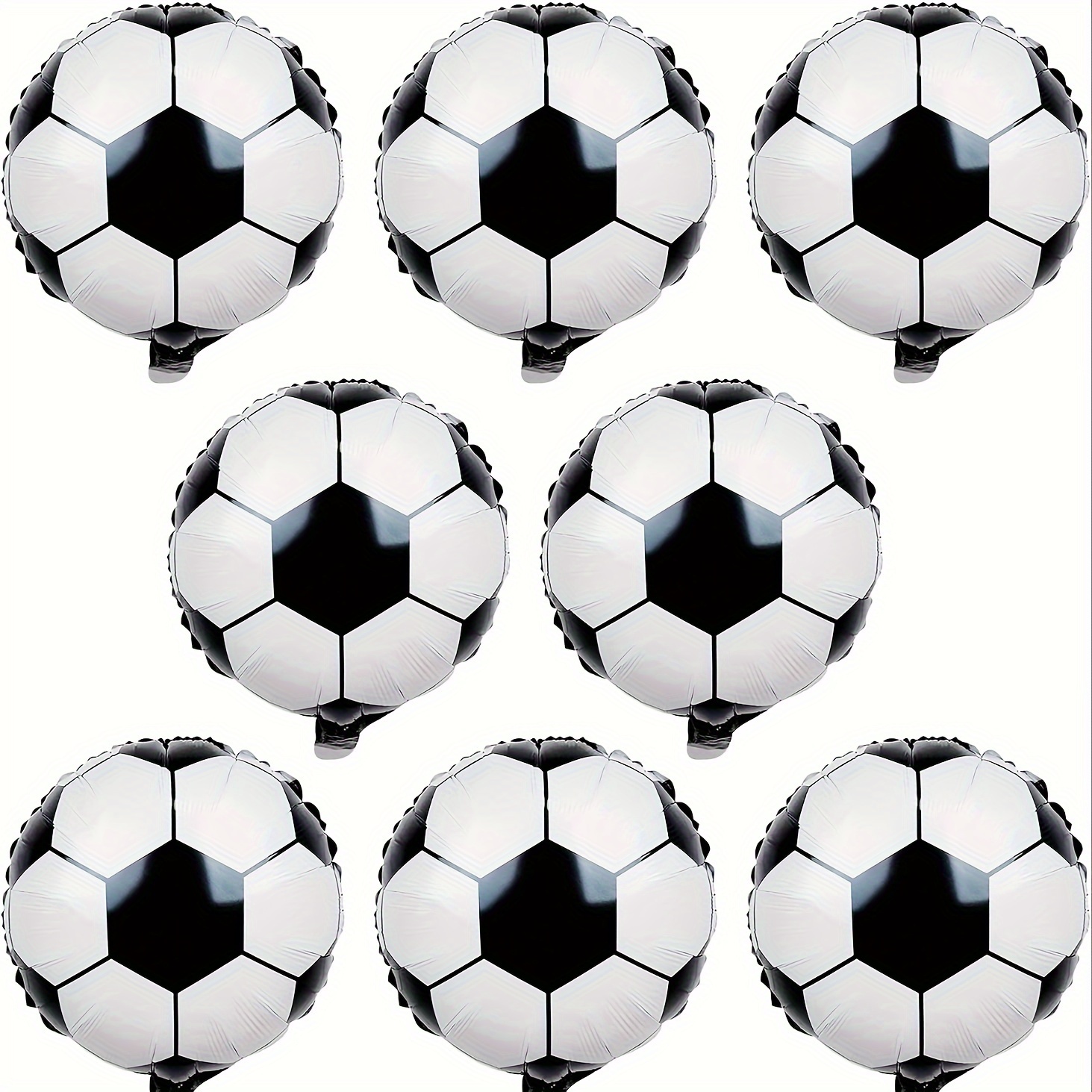 

8pcs, Soccer Party Balloons, 18inch Soccer Foil Balloons, Football Shaped Mylar Foil Balloons, Sports Theme Birthday Party Decorations Supplies