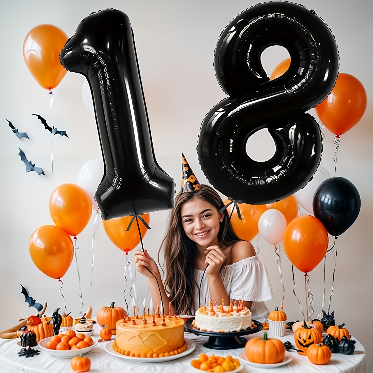 18th birthday party aluminum foil balloons set Temu Denmark - Main Image