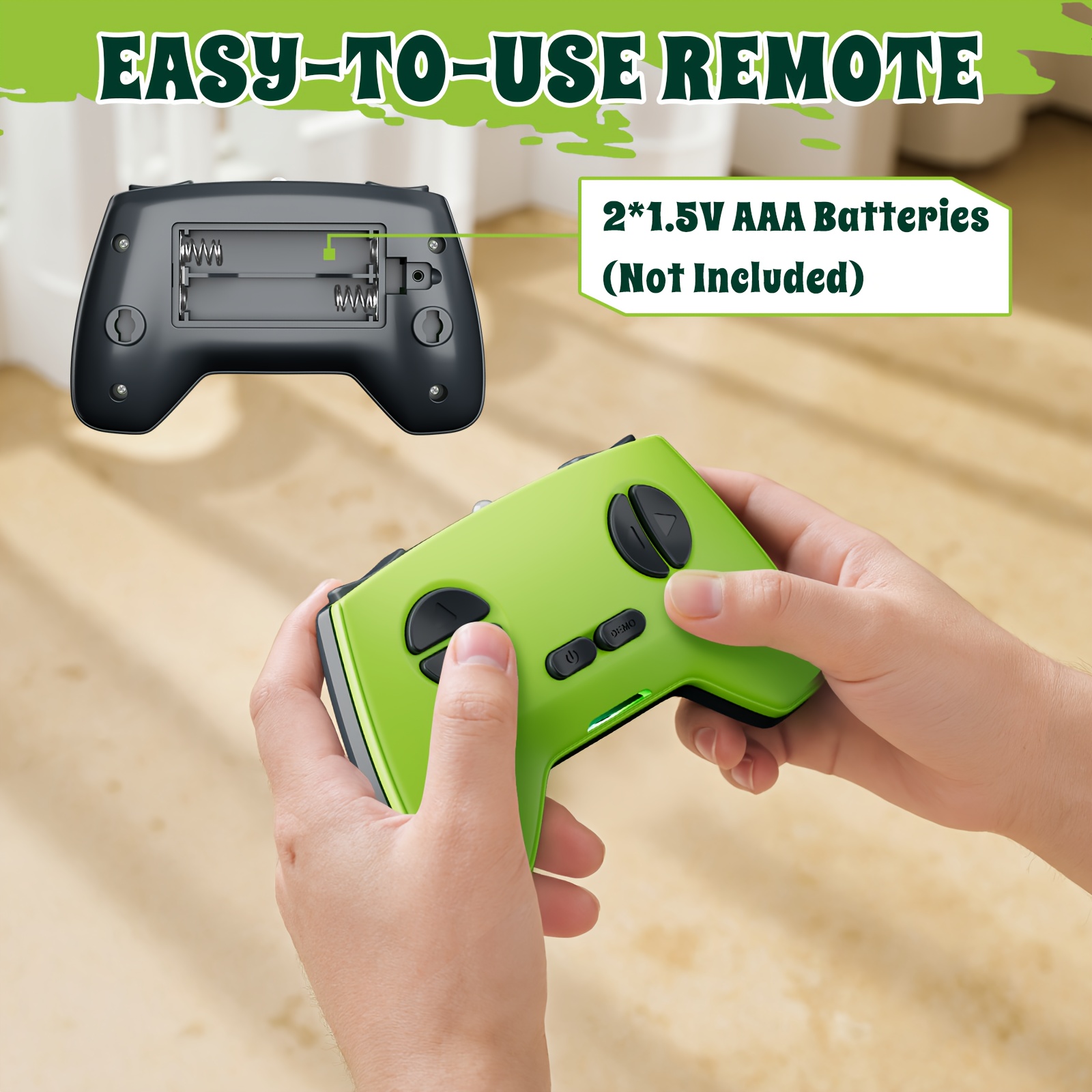   壁虎rc机器人 - 可充电遥控爬行机器人，可攀爬墙壁，绿色儿童恶作剧玩具，适合3岁及以上男孩和女孩（生日/万圣节/圣诞节礼物）- 儿童间谍机器人 商品详情 7