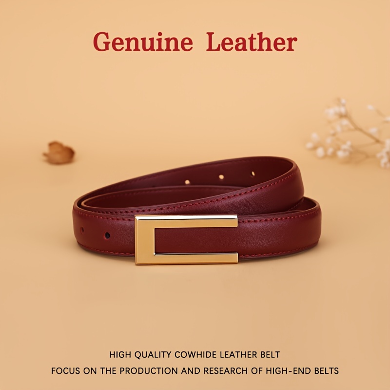 

Women's Genuine Leather Belt - Cowhide Fashion Accessory For Jeans And Casual Wear