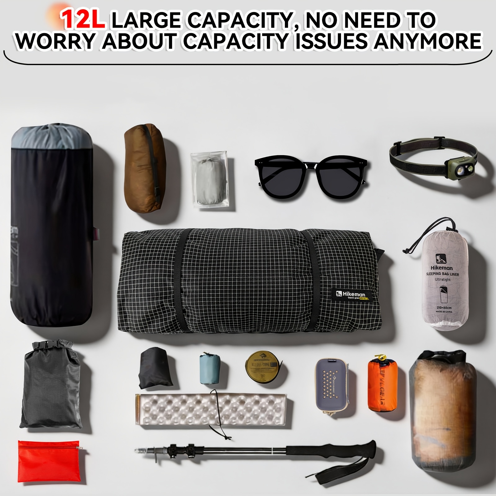 HIKEMAN Outdoor Backpack Extension Storage Bag