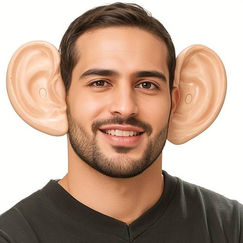 oversized funny ear hairpin prop realistic large ears hair decoration for costume parties halloween easter valentines christmas no electricity needed lightweight party accessories for teens cute hair accessories festival accessory novelty accessory festival