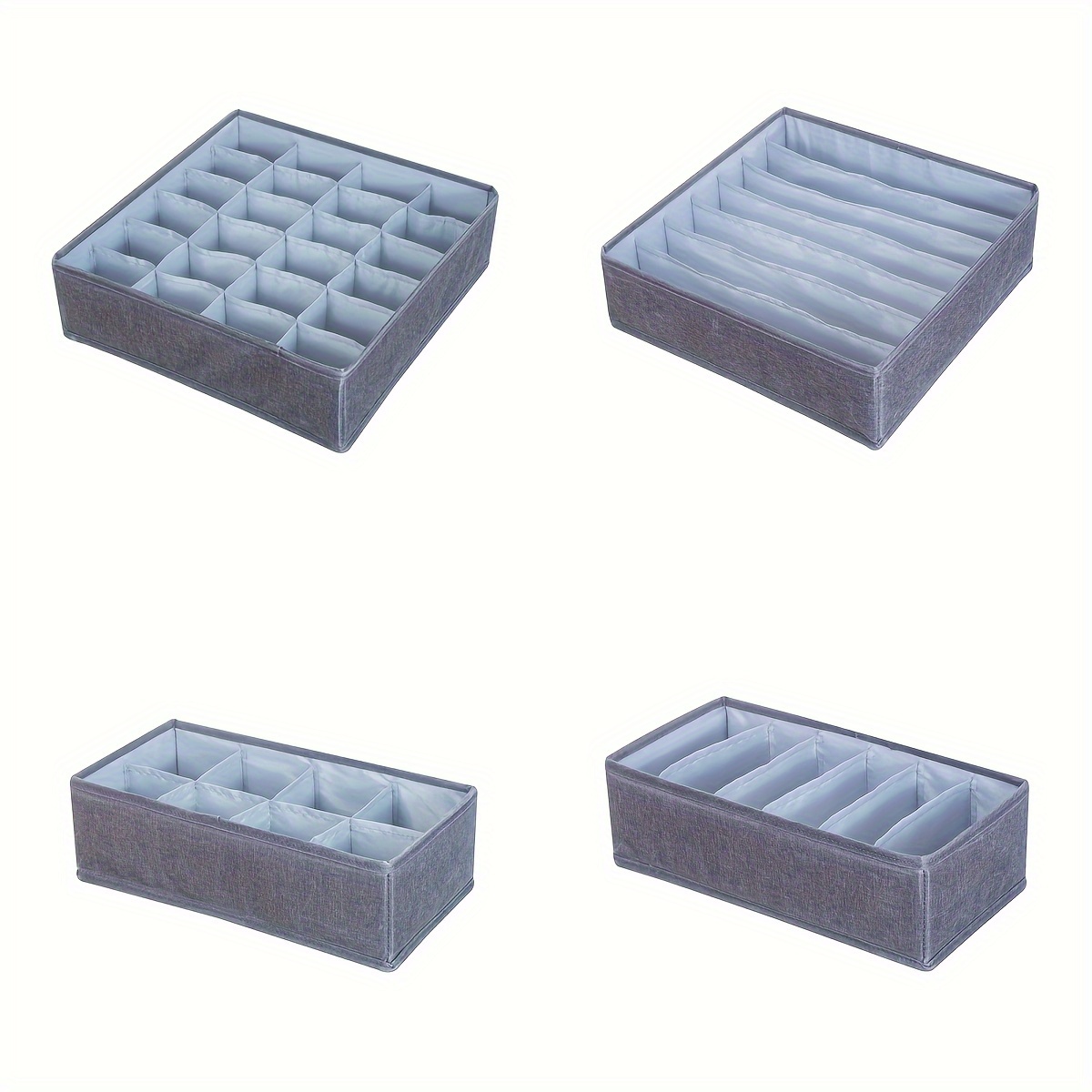 

4pcs/set Underwear Cabinet Storage Box, Clothes Foldable Drawer Organizer, Closet Organizer, Multi Functional Clothing Organizer