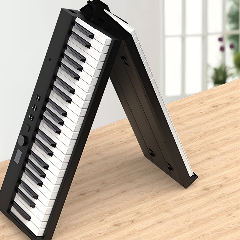 Image of 88-key Foldable Piano, A Practical Multifunctional High-end Portable Piano Keyboard With Standard Keys, With A Thick Oxford Piano Bag, Usb Charging Cable, Manual, Music Sheet Holder, And 1 Pedal