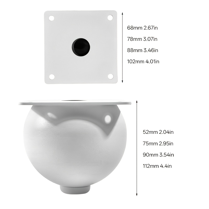 TEMU 4pcs Set (4pcss Furniture Legs And 16pcs Screws And 1pc Installation Tool) Light Luxury Round Furniture Support Legs Metal Sofa Legs Tv Cabinet