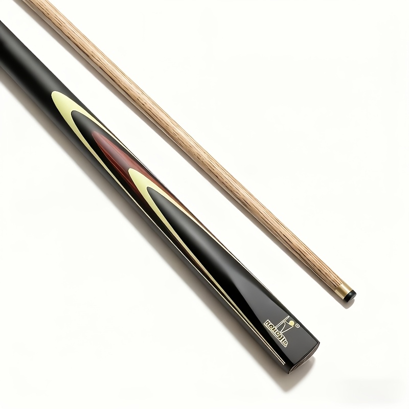 TEMU Queue de billard en bois, en bois de cire blanche, en main, pointe de , queue de billard imprimée à qualité-prix