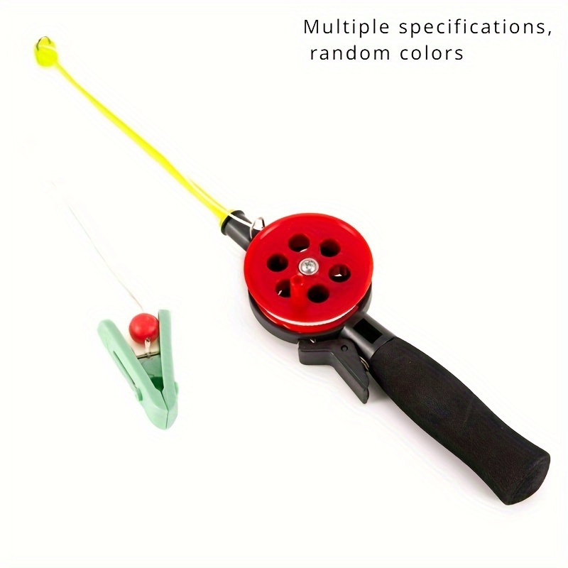 Mini Ice Fishing Rod Reel Shrimp Crab Fishing Rod Clip - Temu