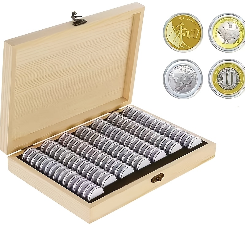 

-piece Coin Box, Adjustable Zodiac Coin Storage Case, 40th Anniversary Of And Commemorative Coin Display And Protection Box, Collectible Toy Display Case