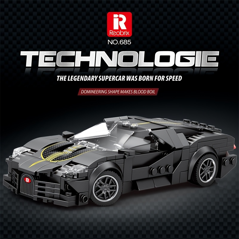 

1pc Technologie Series No. 685 Supercar Building Kit, Abs Plastic, Creative Model Collectible, Ideal Christmas Gift For 14+