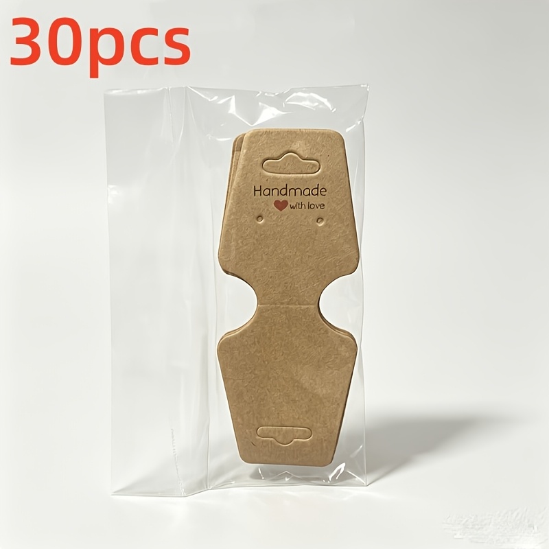 TEMU 30 étiquettes en papier , cartes d' adhésives pour bijoux, adaptées aux bijoux, bandeaux pour cheveux, , boucles d'oreilles et bracelets, carte
