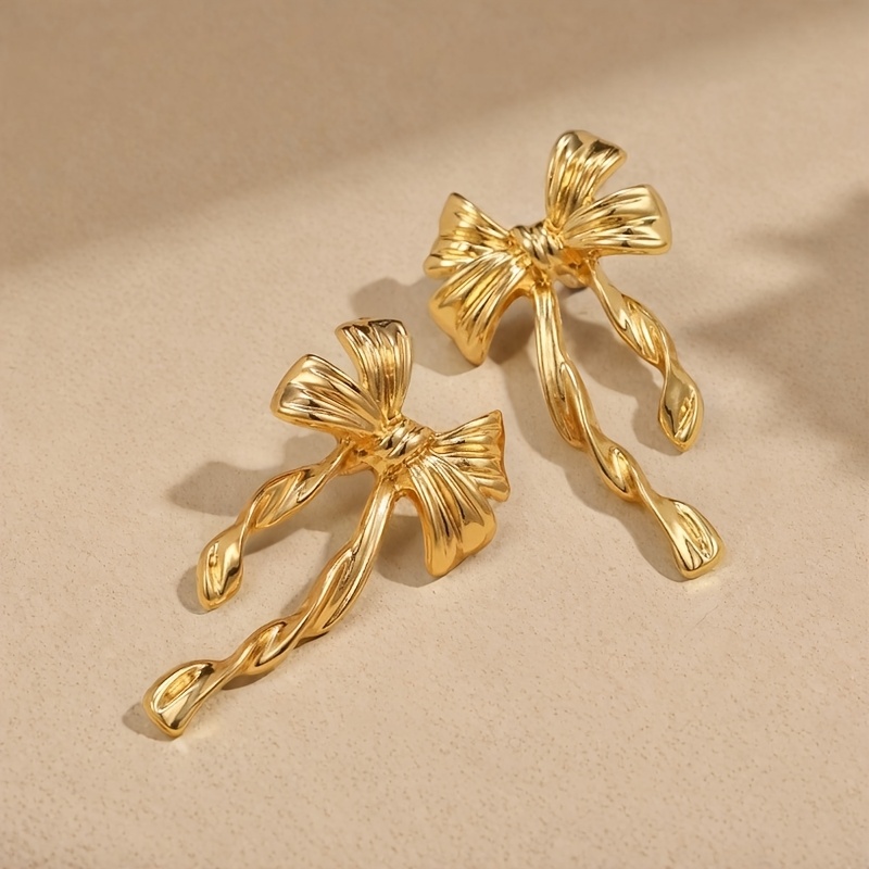 Bohemian Spiral Bow Earrings: Elegant Women's Accessories