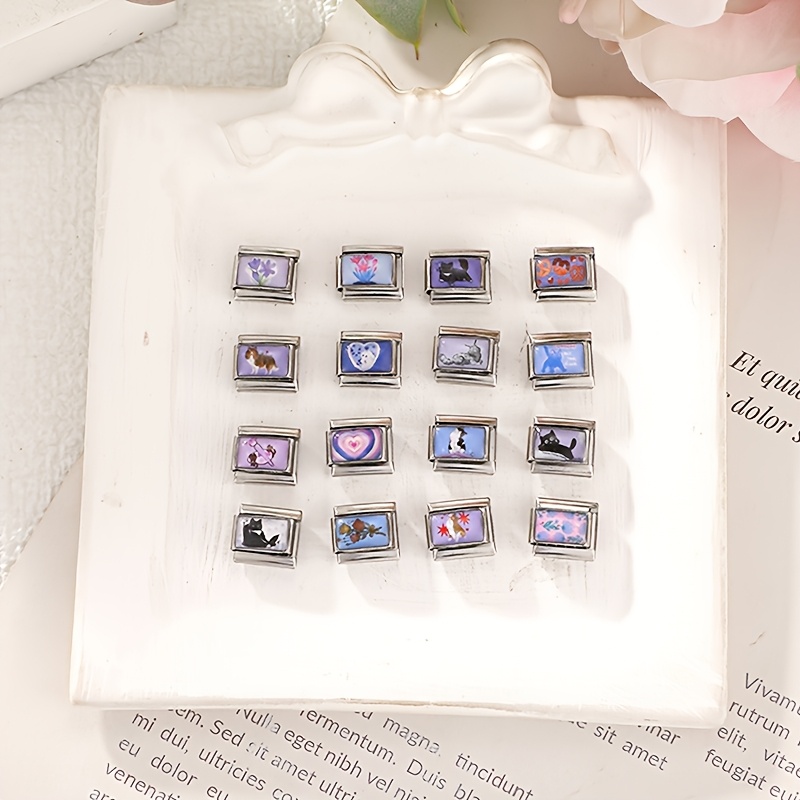 Exquisite Photo-Style Bracelet with Heart and Cat Designs