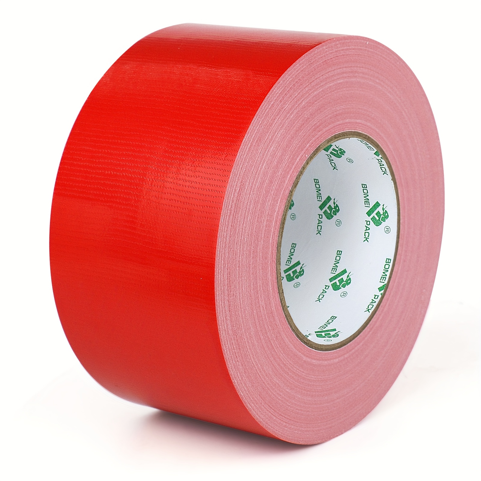 Image of 1 Roll Pack Red Cloth-backed Duct Tape, 75mmx20m, Super Adhesive, Heavy Duty, Waterproof, Made Of Synthetic Rubber, For Repair, Industrial, Packaging, Wood, Plastic, Glass, Cloth, Metal Surfaces