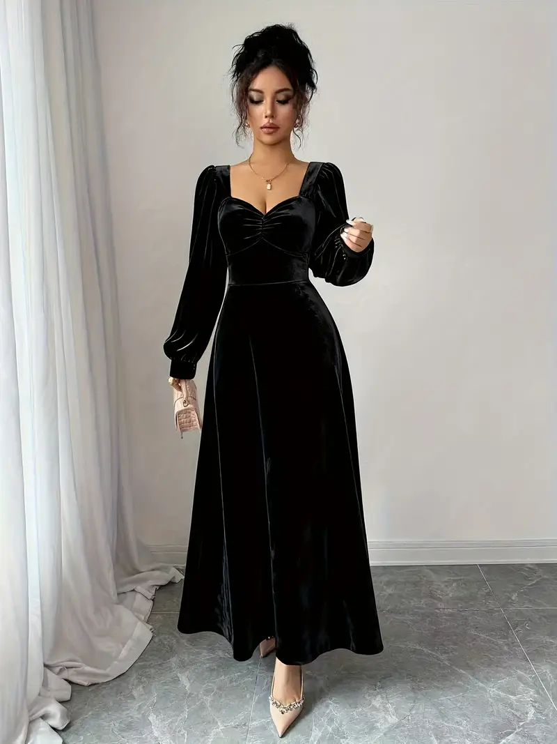 casual velvet maxi dress Merlot V-Neck Velvet Maxi Dress - Event Dresses
