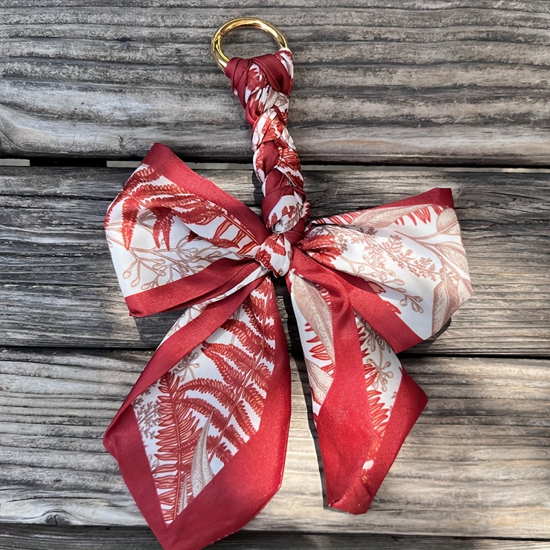 Elegant Bow Knot Keychain for Handbags and Wallets